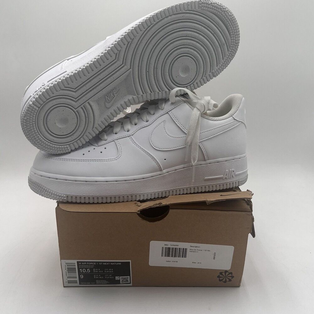 Nike Women’s Air Force 1 ‘07 NN Lifestyle Size 9 Triple White |DC9486-101| 10.5